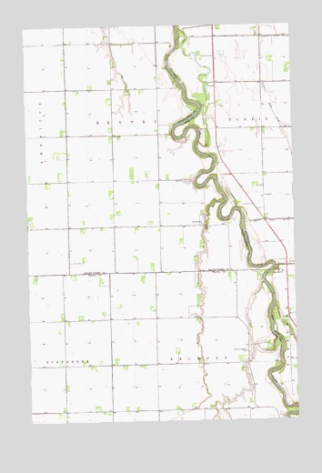 Climax NW, ND USGS Topographic Map