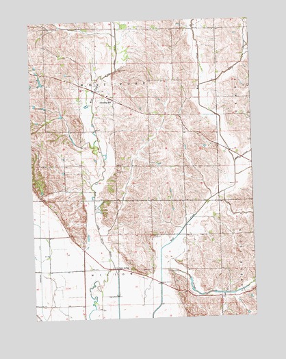 Climbing Hill, IA USGS Topographic Map