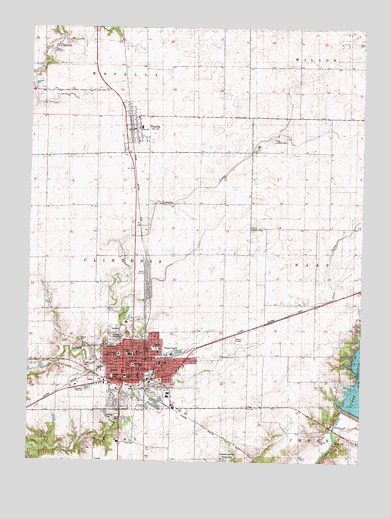 Clinton, IL USGS Topographic Map