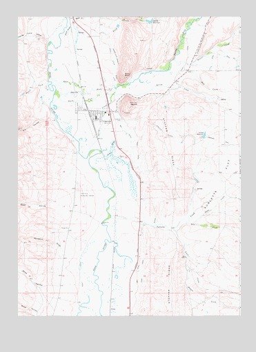 Cokeville, WY USGS Topographic Map