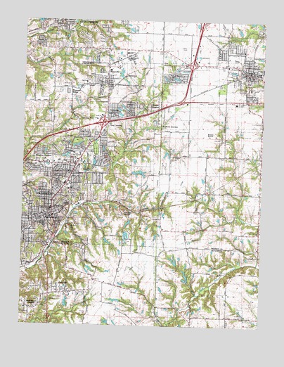 Collinsville, IL USGS Topographic Map