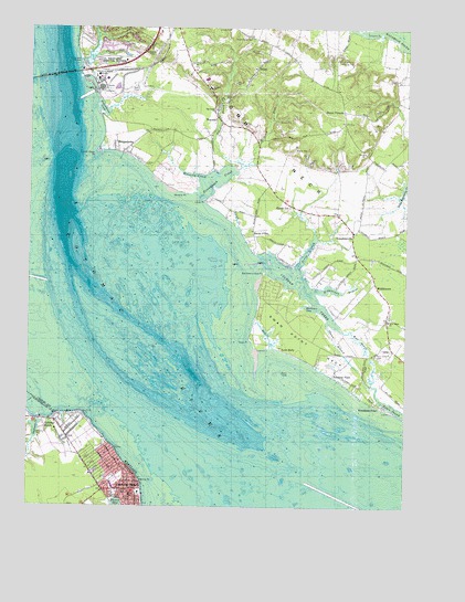 Colonial Beach North, VA USGS Topographic Map