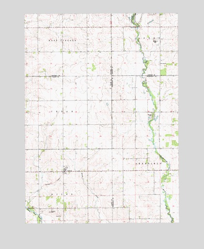 Colwell, IA USGS Topographic Map
