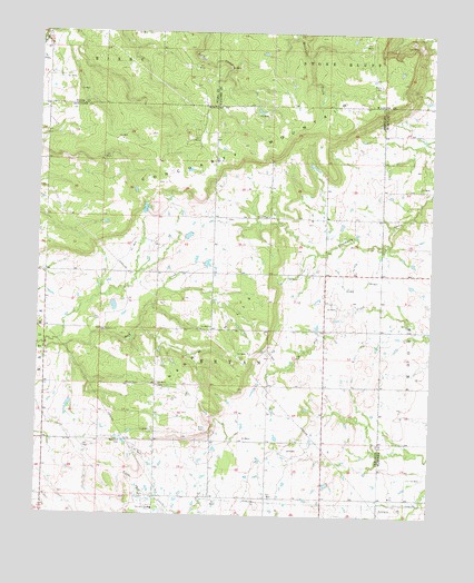 Concharty Mountain, OK USGS Topographic Map