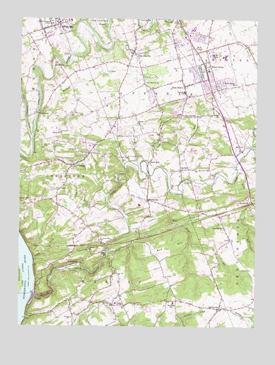Conestoga, PA USGS Topographic Map
