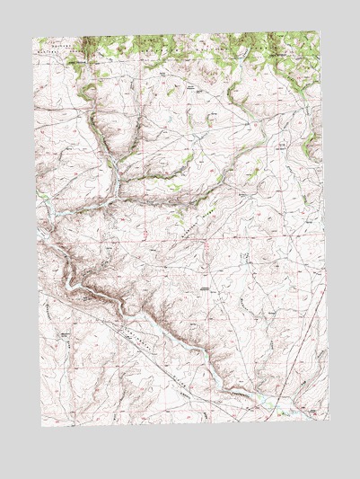 Anderson Ridge, WY USGS Topographic Map
