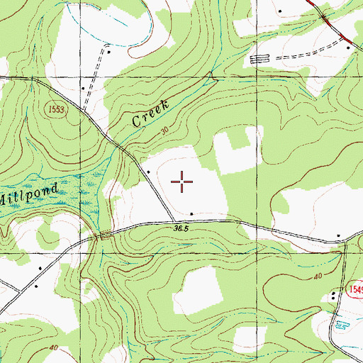 Topographic Map of Friendship Church, NC