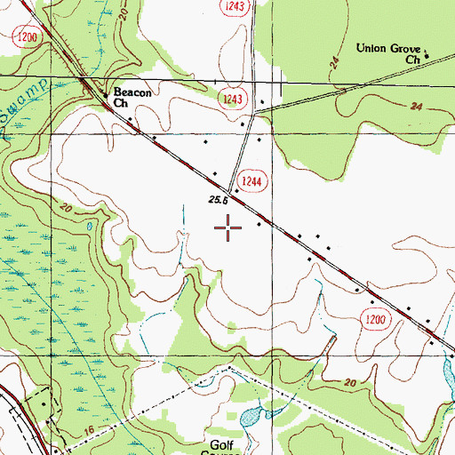 Topographic Map of North Ridge, NC