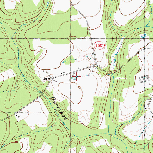 Topographic Map of Kinsey Jones Pond, NC