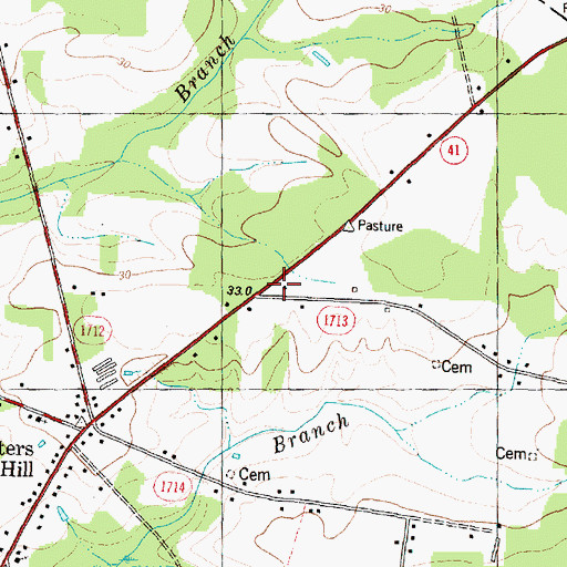 Topographic Map of Tharon (historical), NC