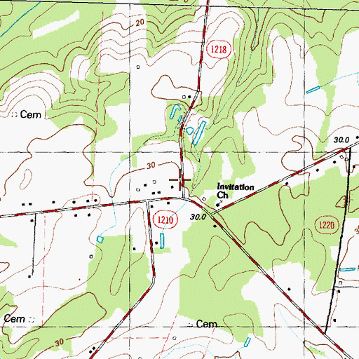 Topographic Map of Fort Run Post Office (historical), NC