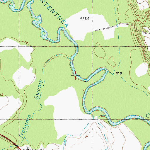 Topographic Map of Speights Bridge Post Office (historical), NC