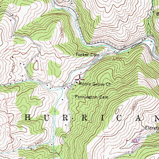 Topographic Map of Apple Grove Church, NC
