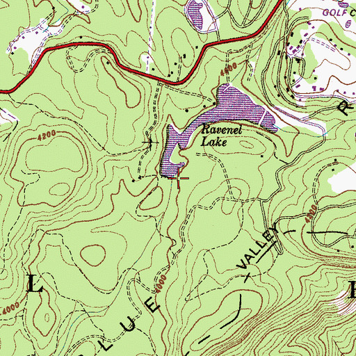 Topographic Map of Ravenel Lake Dam, NC