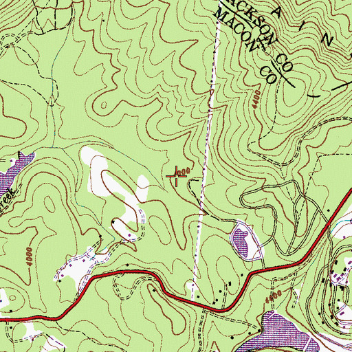 Topographic Map of Wildwood Mountain Dam, NC