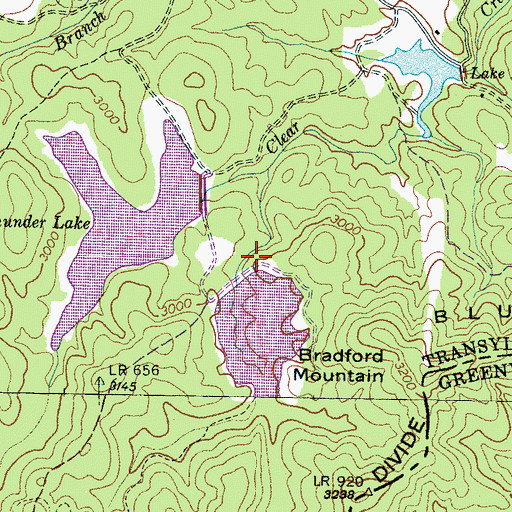 Topographic Map of Eagles Nest Lake, NC