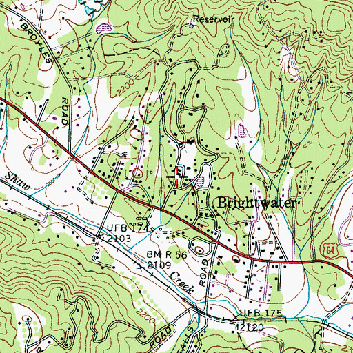Topographic Map of Yale, NC