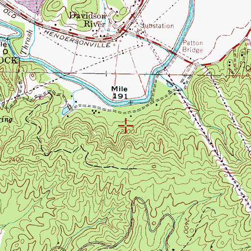 Topographic Map of Seven Springs, NC