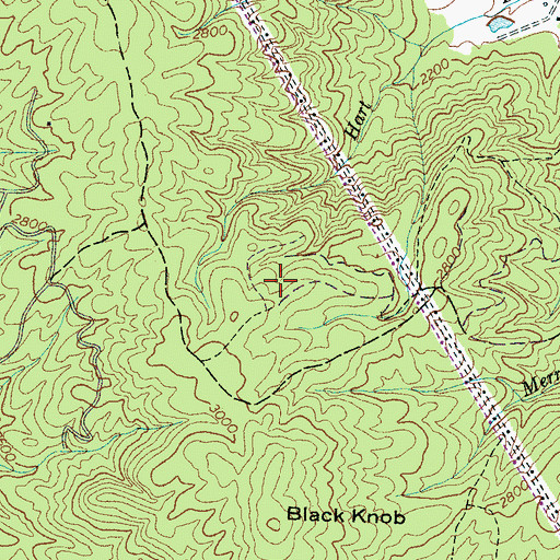 Topographic Map of Blue Ridge Overlook, NC