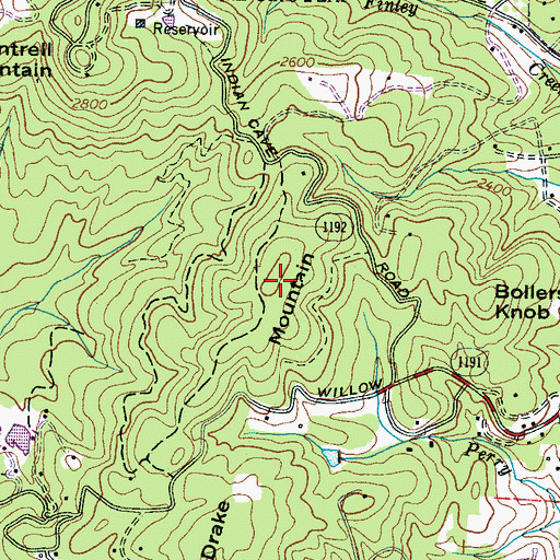 Topographic Map of Drake Mountain, NC