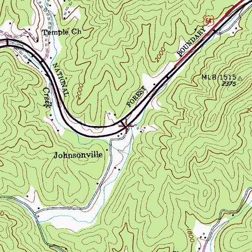 Topographic Map of Johnsonville, NC