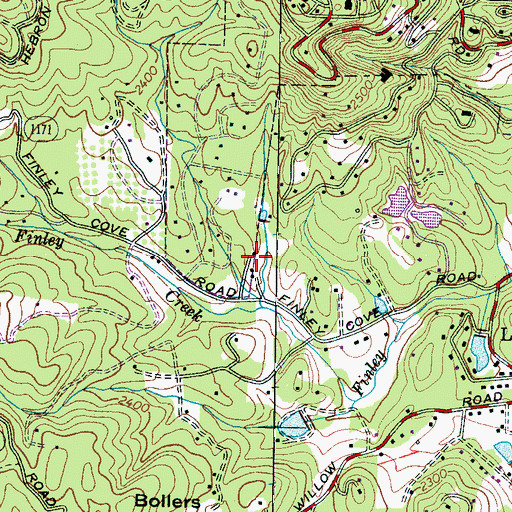 Topographic Map of Timbercreek, NC