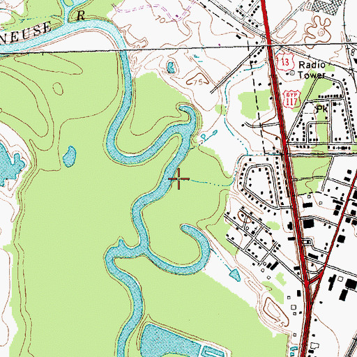 Topographic Map of Big Ditch, NC