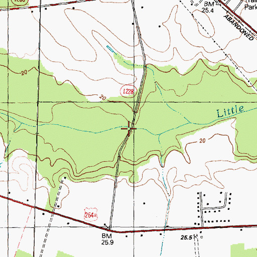 Topographic Map of Caswell Center, NC