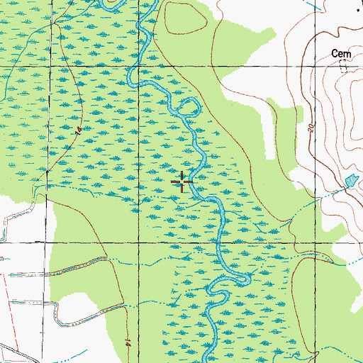 Topographic Map of Grove Creek, NC