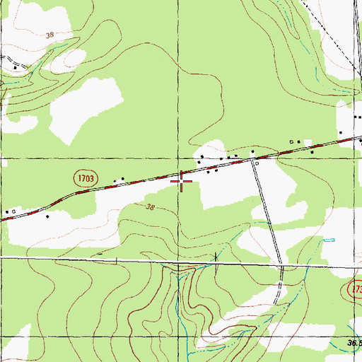 Topographic Map of Township of Smith, NC