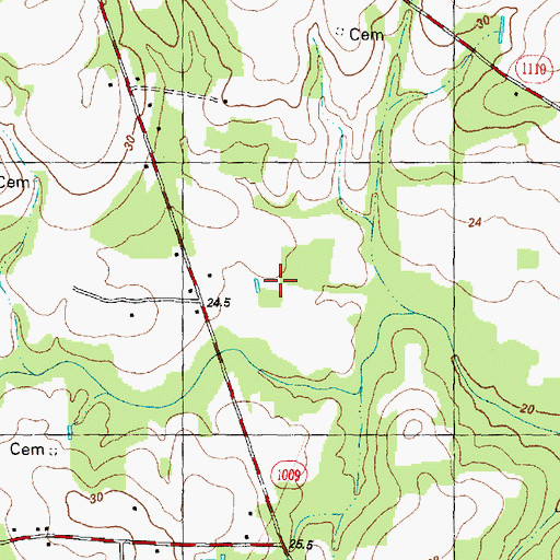 Topographic Map of Township 9-Otter Creek, NC