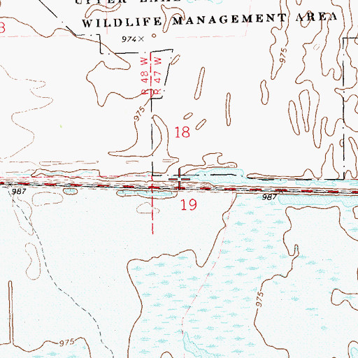 Topographic Map of Big Slough, SD