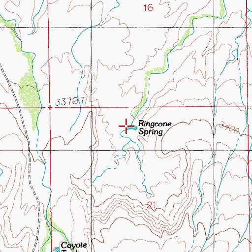 Topographic Map of Ringcone Tank, AZ