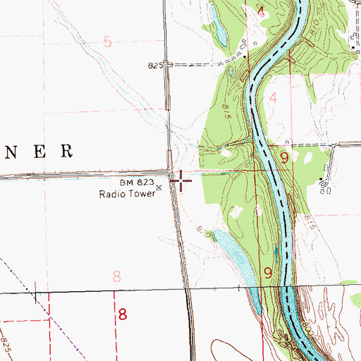 Topographic Map of KYTN-FM (Grand Forks), ND