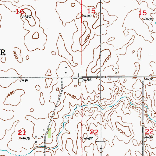 Topographic Map of Township of Montpelier, ND