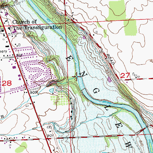 Topographic Map of Jones Run, OH