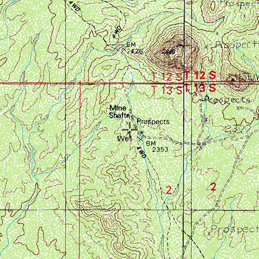 Topographic Map of Romero Wash, AZ