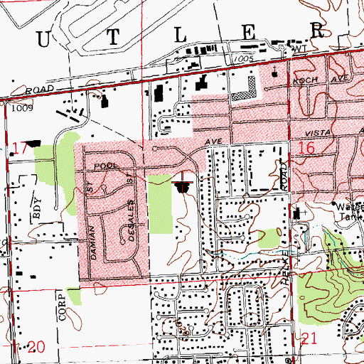 Topographic Map of Helke Elementary School, OH