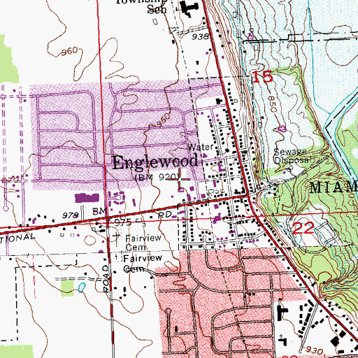 Topographic Map of Government Park, OH