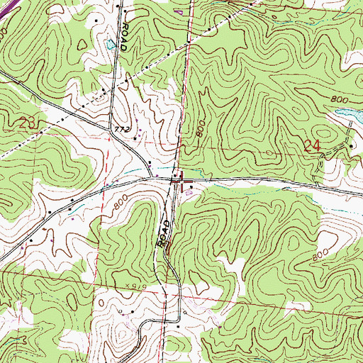 Topographic Map of Victory School (historical), OH