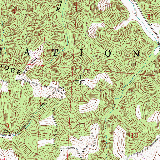 Topographic Map of Black Knob School (historical), OH