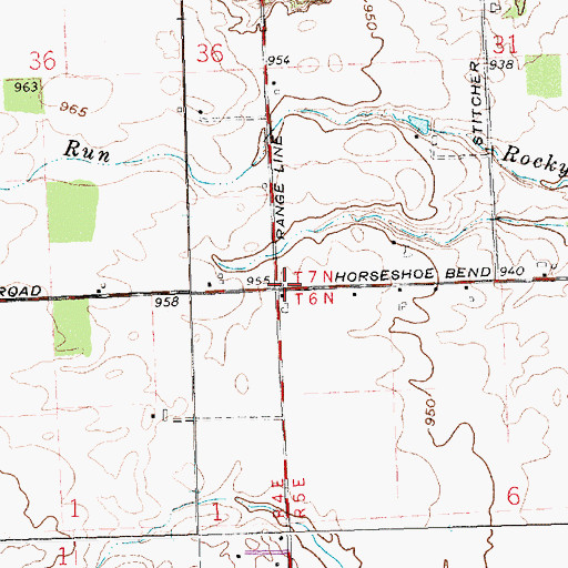 Topographic Map of Ashland School (historical), OH