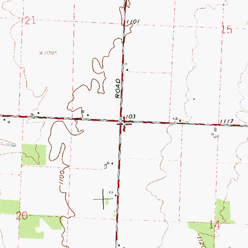 Topographic Map of Lake School (historical), OH