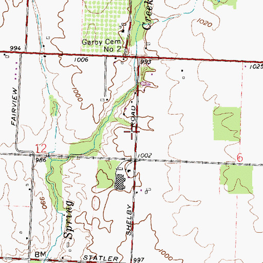 Topographic Map of School Number 2 (historical), OH
