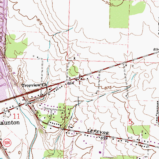 Topographic Map of School Number 4 (historical), OH