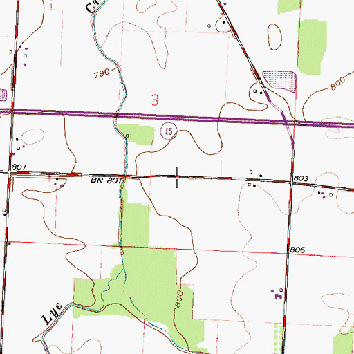 Topographic Map of Folk School (historical), OH