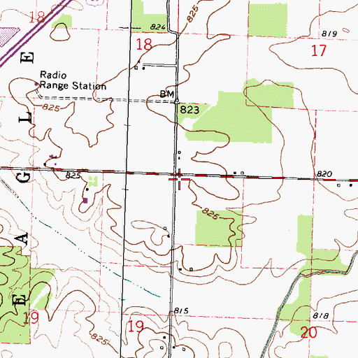 Topographic Map of Lucas School (historical), OH
