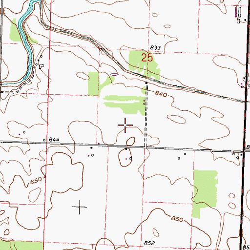 Topographic Map of Sycamore Springs Golf Course, OH