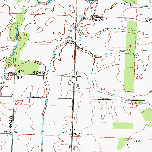 Topographic Map of Maplegrove Church (historical), OH