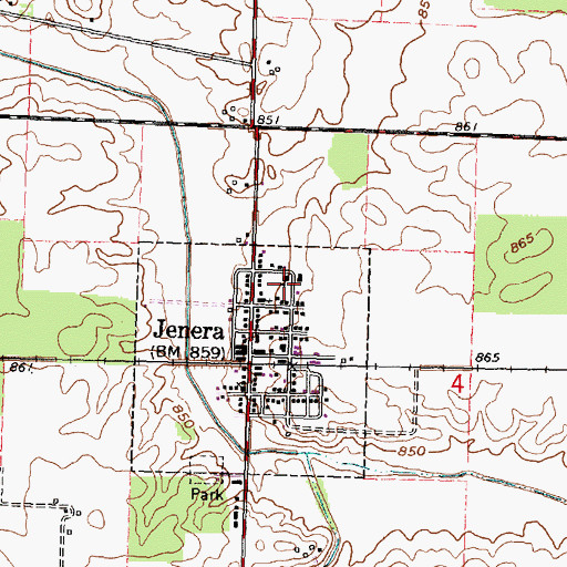 Topographic Map of Trinity Lutheran School, OH